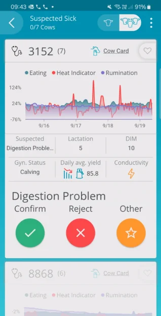 The original app during a remote session: hints at a scroll that isn't there